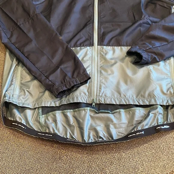 Pearl iZUMi Cycling Jacket Men's Navy & Light Gray Windbreaker sz XL Lightweight - Picture 3 of 10
